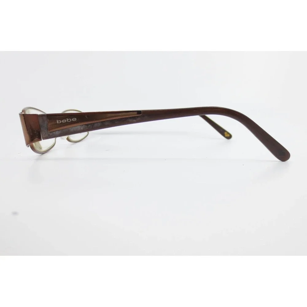 Bebe Drama Queen Eyeglasses Chocolate Brown Rectangular Frames 52-17-135 35442